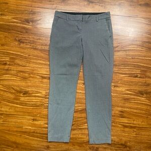 Express Women’s Black White Herringbone Lowrise Columnist Trouser Pant Size 2